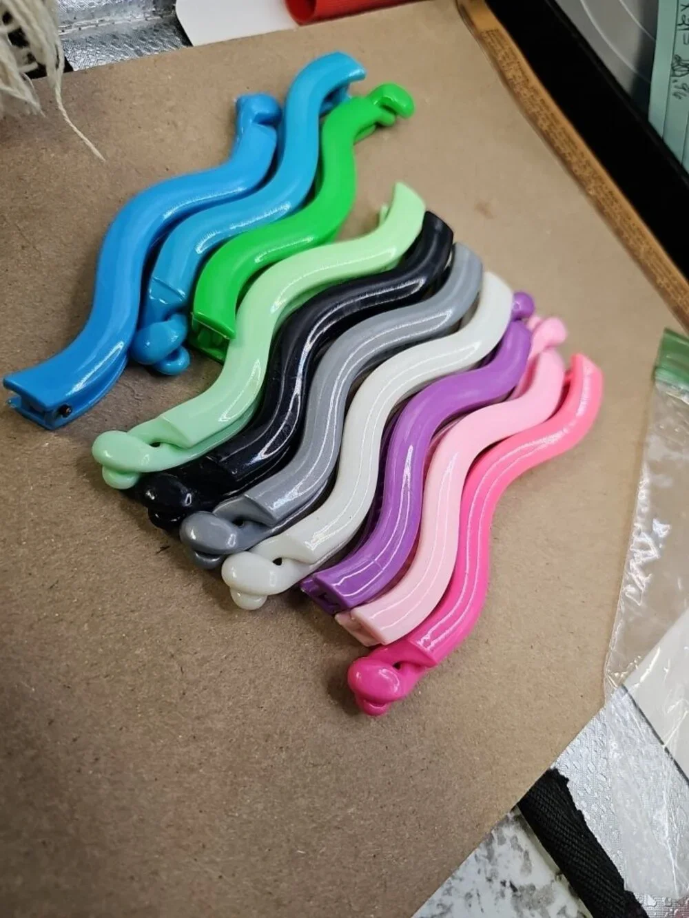 Banana Hair Clip-on Lot Of 10